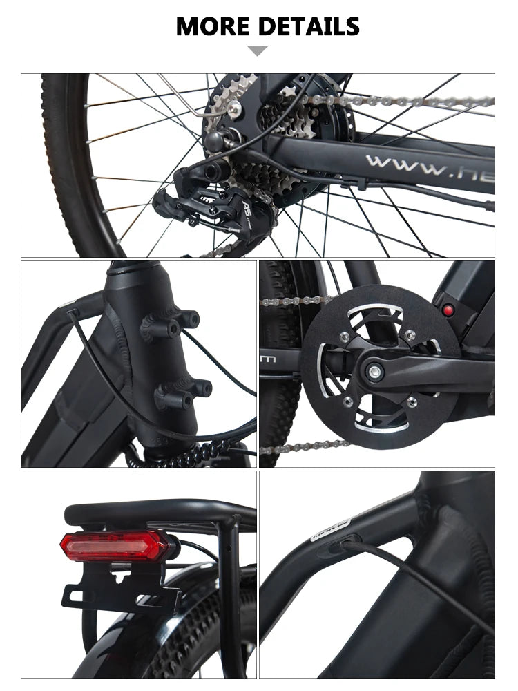 E-Bike 27,5 Zoll – 1000W Elektrofahrrad für Damen & Herren, 48V 19,2Ah Akku, 45 km/h, City-E-Bike, 9-Gang, CE-zertifiziert