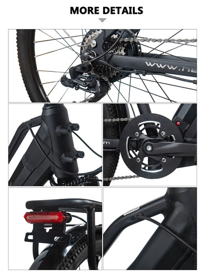 E-Bike 27,5 Zoll – 1000W Elektrofahrrad für Damen & Herren, 48V 19,2Ah Akku, 45 km/h, City-E-Bike, 9-Gang, CE-zertifiziert