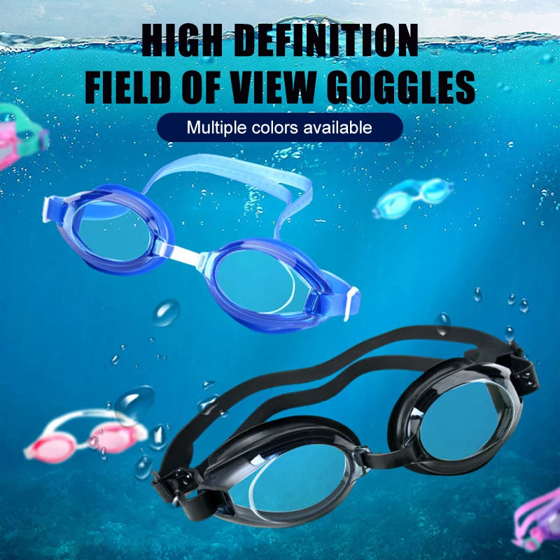 Verstellbare professionelle Schwimmbrille, UV-Schutz, Silikonbrille, Antibeschlag-Schwimmbrille, weich, wasserdicht, bequem