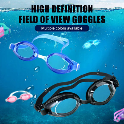 Verstellbare professionelle Schwimmbrille, UV-Schutz, Silikonbrille, Antibeschlag-Schwimmbrille, weich, wasserdicht, bequem
