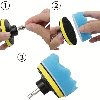 68tlg Scheinwerfer Reparatur Set 75mm Polierset Schleifpapier Polierpads Auto
