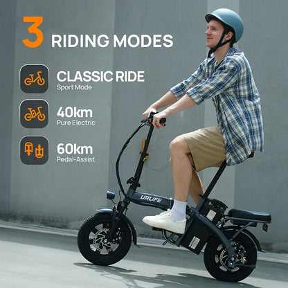 Kompaktes 14" Falt-E-Bike mit 250W & 48V Power für Stadt & Alltag