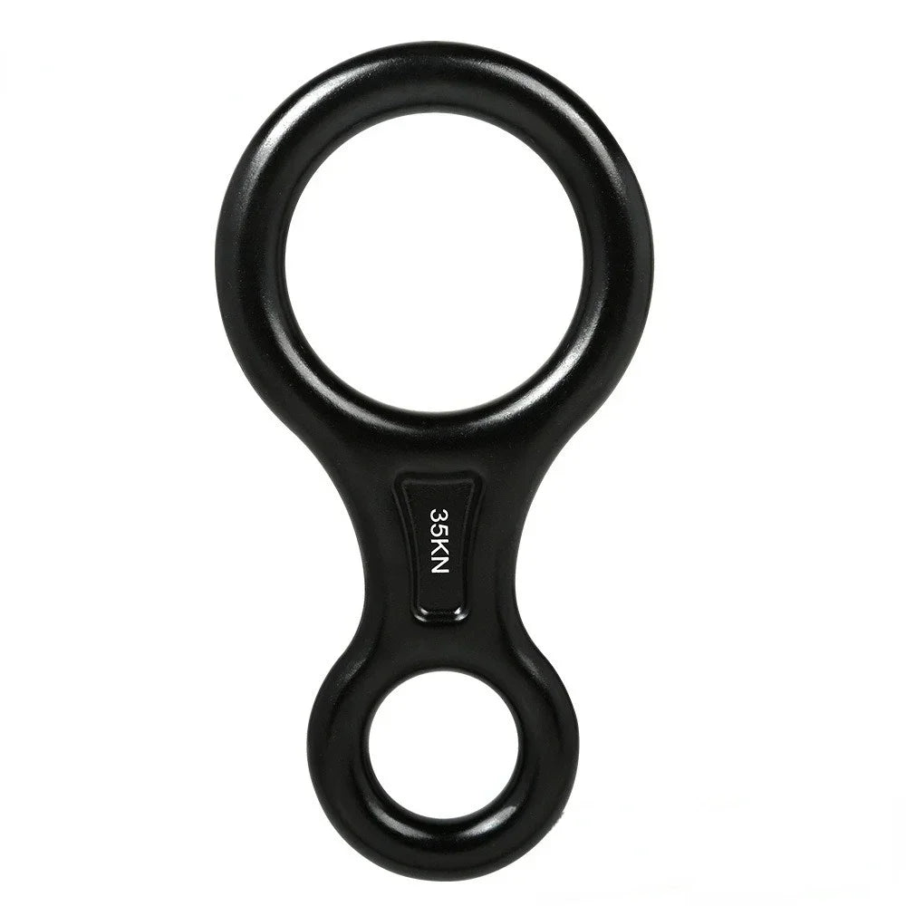 Abseilgerät 8er Aluminium 35 kN – Sicherungsgerät Figure 8 Klettergerät Abseilachter Klettern Canyoning