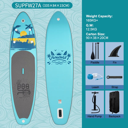 SUP Board Aufblasbar 320–385cm Stand Up Paddle Board bis 180kg