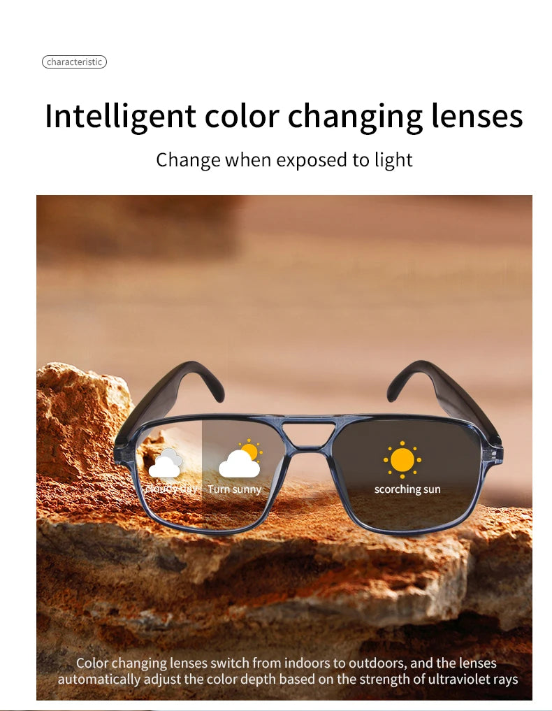 Smart Audio-Brille mit Farbwechsel & Bluetooth 5.4