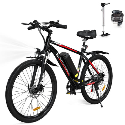 26-Zoll  Elektrofahrrad für Erwachsene 7-Gang E- Mountainbike mit 250W Motor