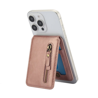 Magnetische Geldbörse Hülle mit Kartenhalter & Reißverschluss – kompatibel mit iPhone 16 Pro Max / 15 / 14 / 13 / 12 (MagSafe)