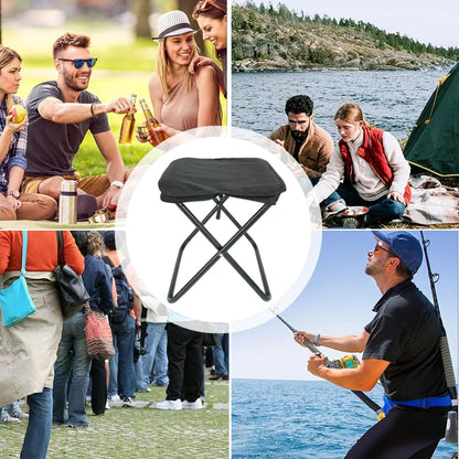 Faltbarer Outdoor-Hocker im Handtaschen-Stil, Tragbarer Leichter Taschen-Campingstuhl für Angeln, Reisen, Picknick, Wandern, Outdoor-Sitzgelegenheit