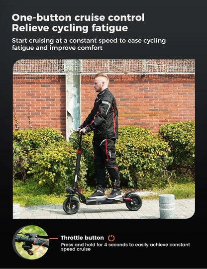 iScooter Luxus Elektroroller e- Scooter, 45 km/h, 40km Reichweite und 36-monatiger Gewährleistung