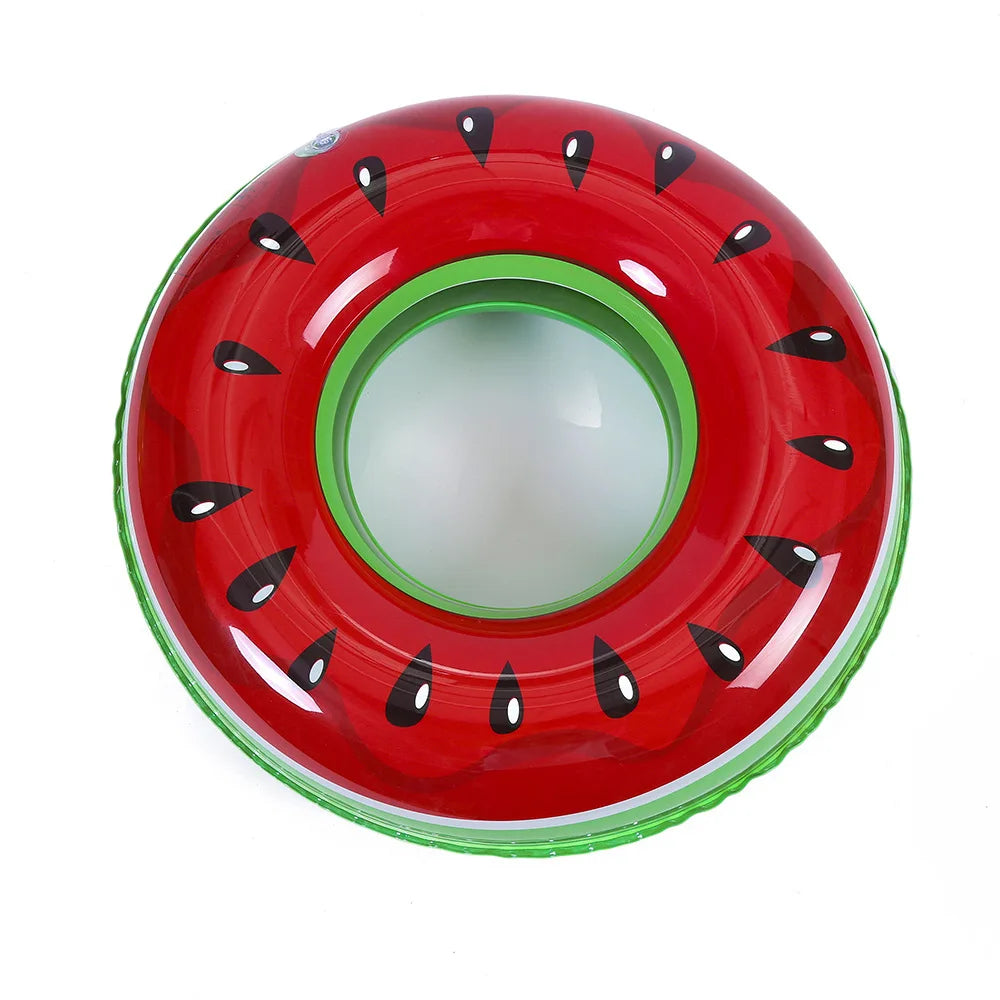 90 cm Aufblasbarer Schwimmring - Fruchtmuster-Schwimmring mit Anti-Leck-Ventil, Dickes PVC-Material