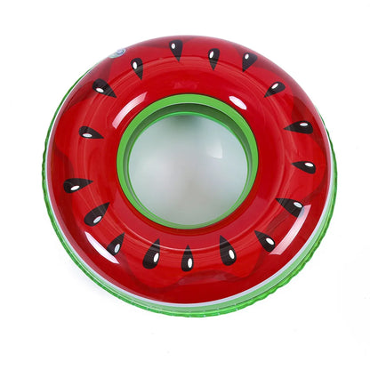 90 cm Aufblasbarer Schwimmring - Fruchtmuster-Schwimmring mit Anti-Leck-Ventil, Dickes PVC-Material
