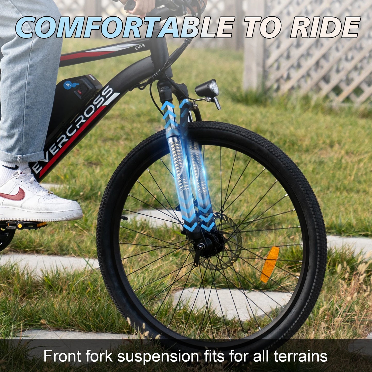 26-Zoll  Elektrofahrrad für Erwachsene 7-Gang E- Mountainbike mit 250W Motor
