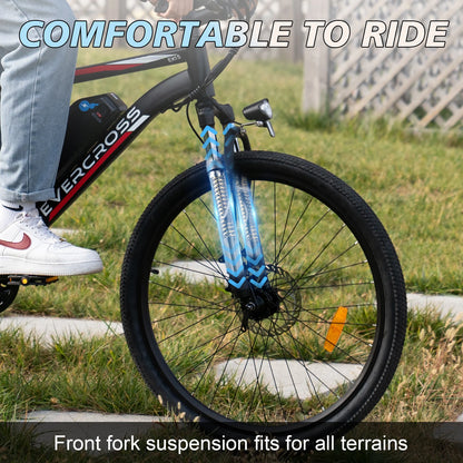 26-Zoll  Elektrofahrrad für Erwachsene 7-Gang E- Mountainbike mit 250W Motor
