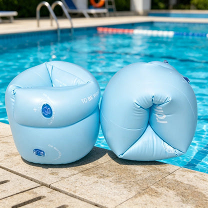 2 Stück neue aufblasbare Armbänder in Macaron-Farbe für alle Altersgruppen, Schwimmarmringe, schwimmende PVC-Ärmel, Sommer-Schwimmtraining