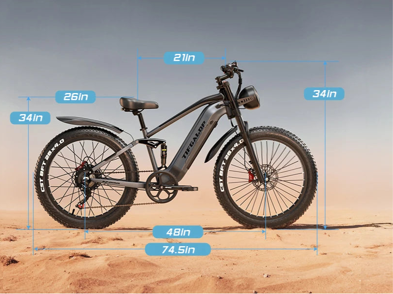 Sportliches 26-Zoll E-Mountainbike| 1000W Motor, 48V 22Ah Akku und hoher Reichweite – mit 36-monatiger Gewährleistung