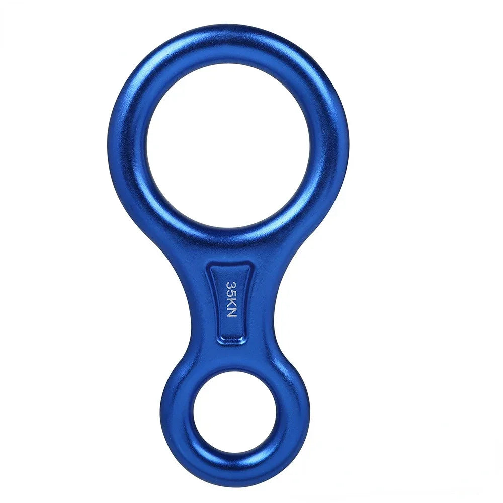 Abseilgerät 8er Aluminium 35 kN – Sicherungsgerät Figure 8 Klettergerät Abseilachter Klettern Canyoning