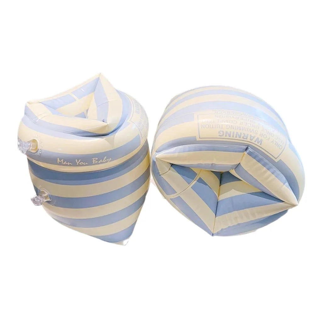 2 Stück Arm Float Erwachsene Kinder schwimmen aufblasbare Arm ringe aufblasbare Schwimmbad Boje Armbänder Doppel airbag Schwimm zubehör