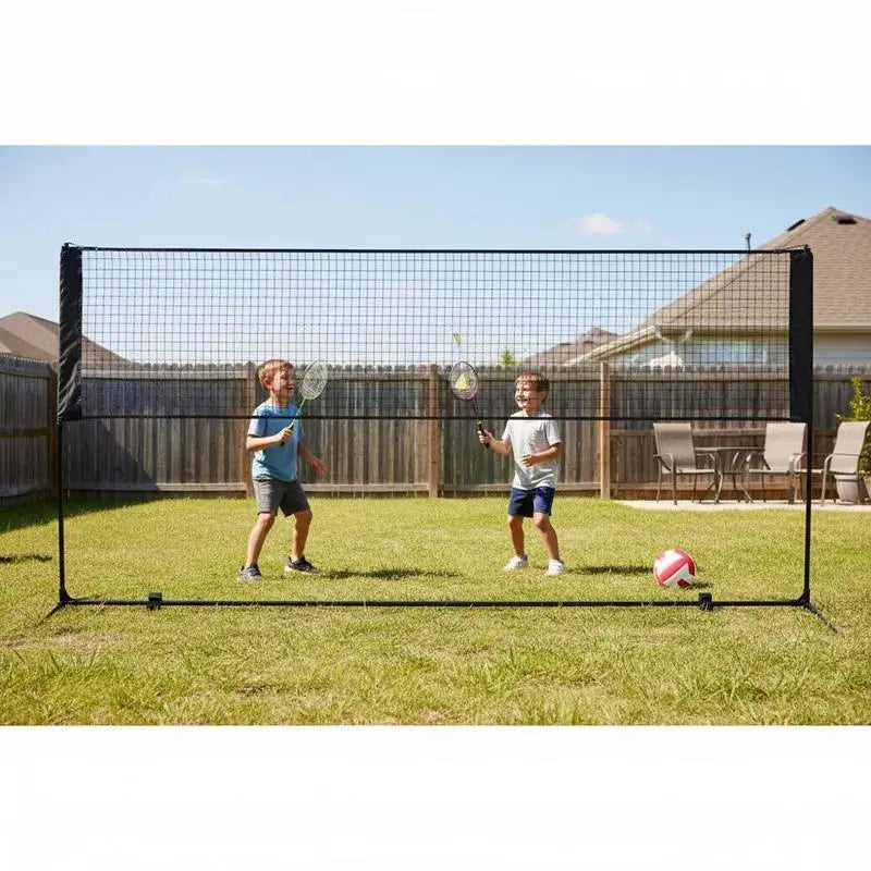 Badminton Netz Set 310 cm Höhenverstellbar Volleyball Garten Outdoor