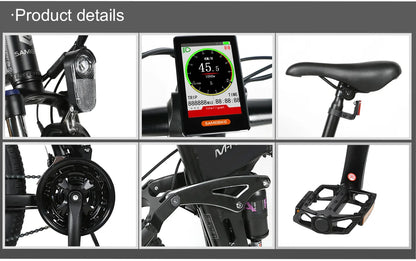 26-Zoll modernes, faltbares Elektrofahrrad / Mountainbike für Erwachsene – mit 36-monatiger Gewährleistung