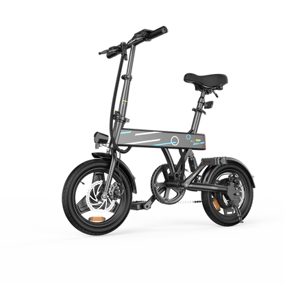 E-Bike – 14" Faltbares Elektrofahrrad mit 250W Motor 36 V / 7,5 Ah, LCD-Display | Citybike bis 25 km/h