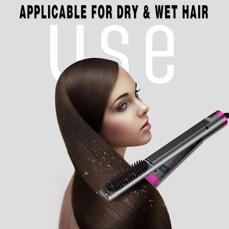 3in1 Haarglättungsbürste Glättkamm Ionen Haarstyler 120–230°C 60–100W
