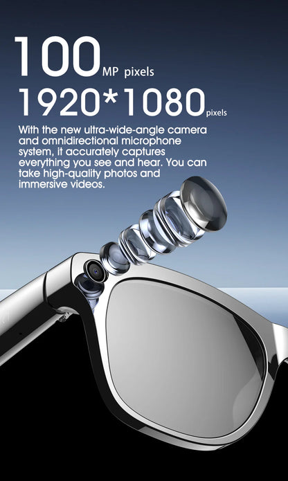 Smart AI-Sonnenbrille mit Kamera & Bluetooth