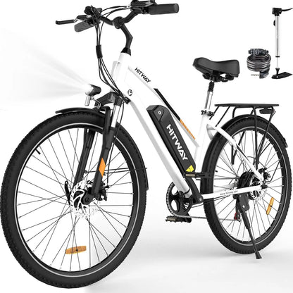 City E-Bike 26 Zoll – 36V 13Ah Akku, 250W Motor, 7-Gang, bis 25 km/h, Abnehmbarer Lithium-Akku, Elektrisches Fahrrad für Stadt & Ausflüge