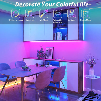 RGB LED Streifen 24V Bluetooth App Musik Fernbedienung Lichtband 5-30 Meter