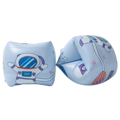 2 Stück Arm Float Erwachsene Kinder schwimmen aufblasbare Arm ringe aufblasbare Schwimmbad Boje Armbänder Doppel airbag Schwimm zubehör