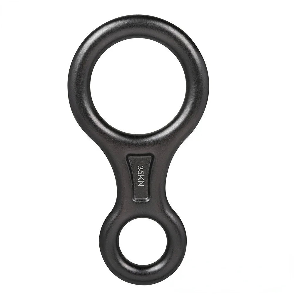Abseilgerät 8er Aluminium 35 kN – Sicherungsgerät Figure 8 Klettergerät Abseilachter Klettern Canyoning