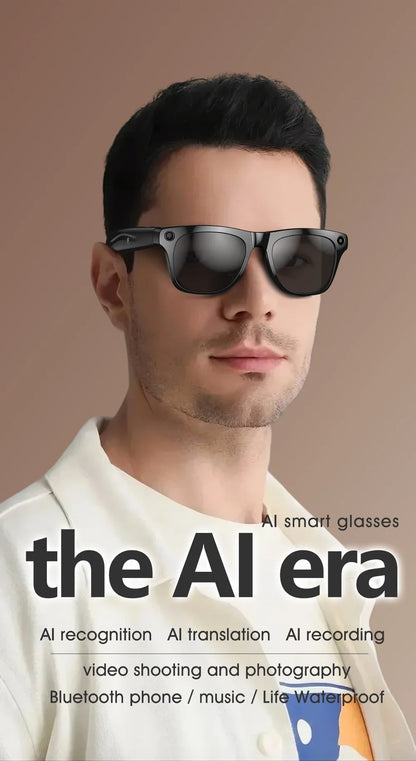 Smart AI-Sonnenbrille mit Kamera & Bluetooth
