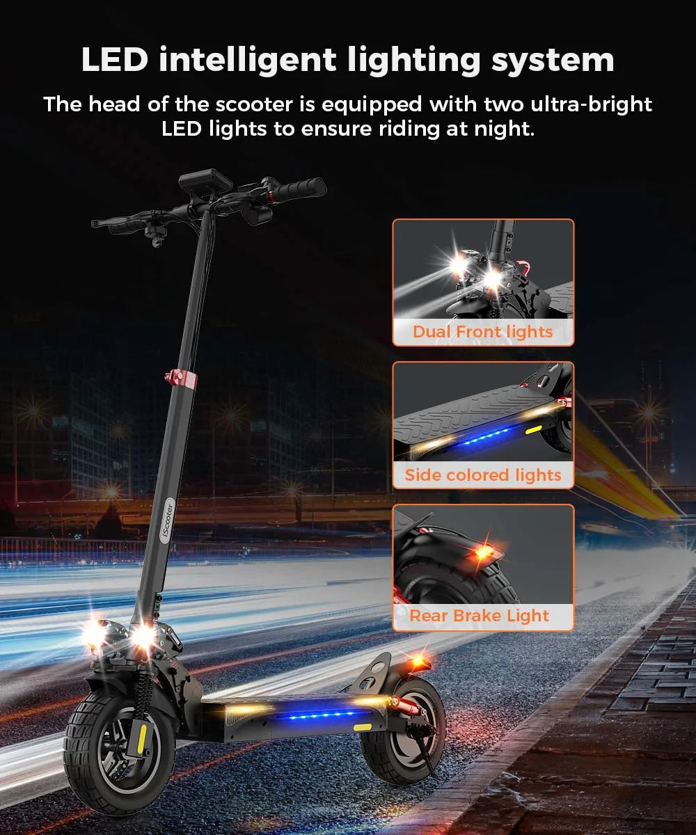 iScooter Luxus Elektroroller e- Scooter, 45 km/h, 40km Reichweite und 36-monatiger Gewährleistung