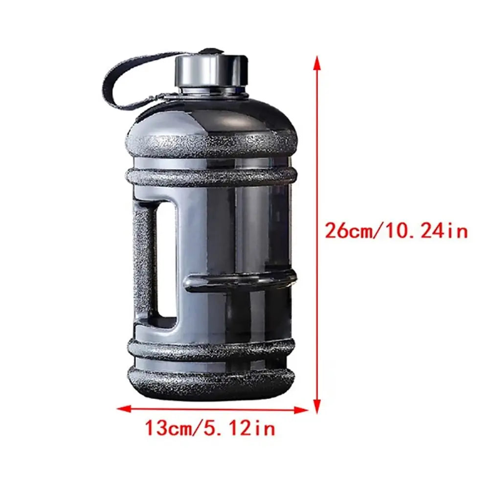 Training Sport Workout Trinkflasche 2L PETG Große Kapazität Wasserflasche Shaker Flasche mit Griff Outdoor Gym Gallonenflasche