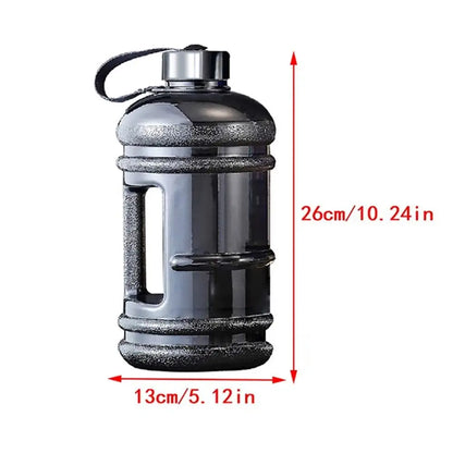 Training Sport Workout Trinkflasche 2L PETG Große Kapazität Wasserflasche Shaker Flasche mit Griff Outdoor Gym Gallonenflasche