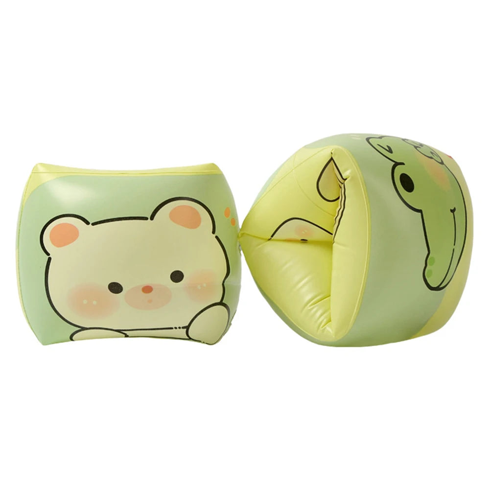 2 Stück Arm Float Erwachsene Kinder schwimmen aufblasbare Arm ringe aufblasbare Schwimmbad Boje Armbänder Doppel airbag Schwimm zubehör