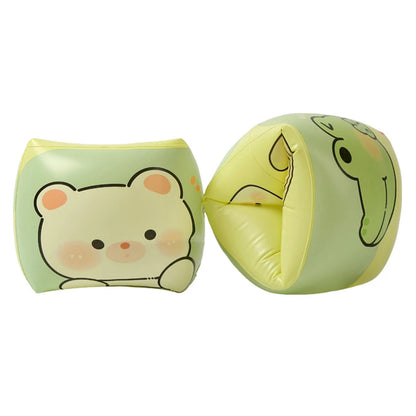 2 Stück Arm Float Erwachsene Kinder schwimmen aufblasbare Arm ringe aufblasbare Schwimmbad Boje Armbänder Doppel airbag Schwimm zubehör