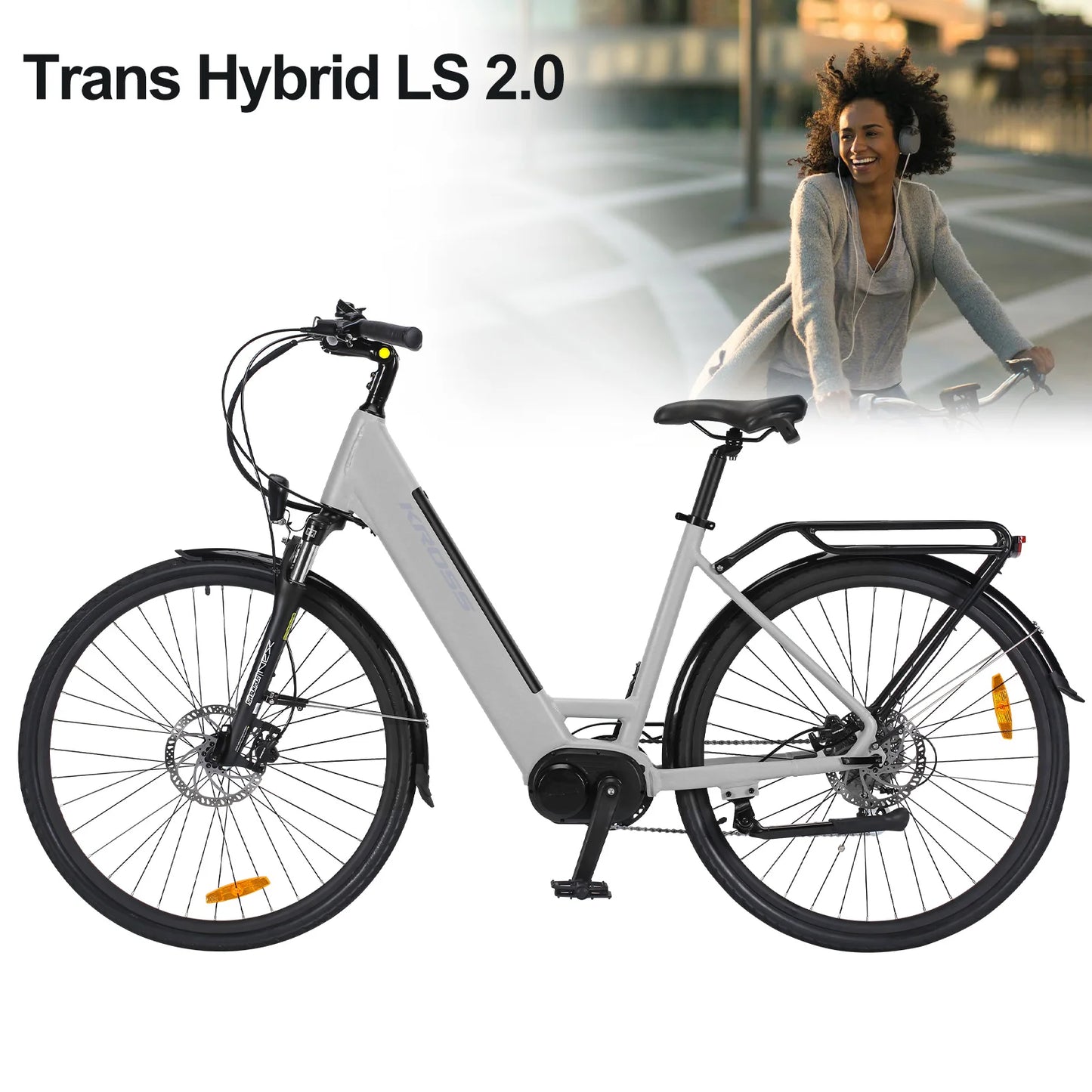 eCitybike 28 Zoll E-Bike mit 250W, 100–120 km Reichweite, 43V 10,4Ah Akku, Shimano 8-Gang, LCD-Display, City Pedelec Herren & Damen