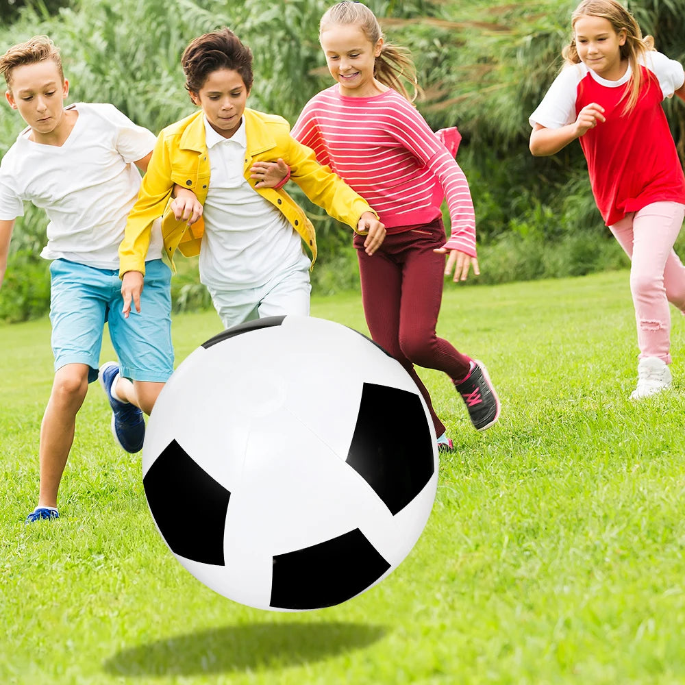 1 Stück aufblasbarer Riesen-Fußball, langlebiger PVC-Ballon für Wasserpartys, Schwimmbad, Strandparty, Unterhaltungszubehör