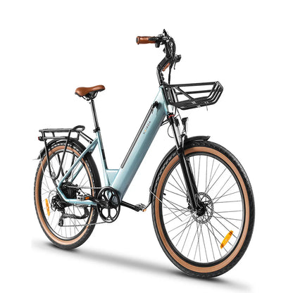 26-Zoll Trekking E-Bike / Citybike | 36 V 16 Ah Lithium Akku - Robustes Modell für zwei Personen – mit 36-monatiger Gewährleistung