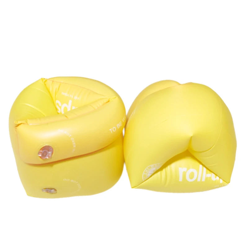 2 Stück neue aufblasbare Armbänder in Macaron-Farbe für alle Altersgruppen, Schwimmarmringe, schwimmende PVC-Ärmel, Sommer-Schwimmtraining