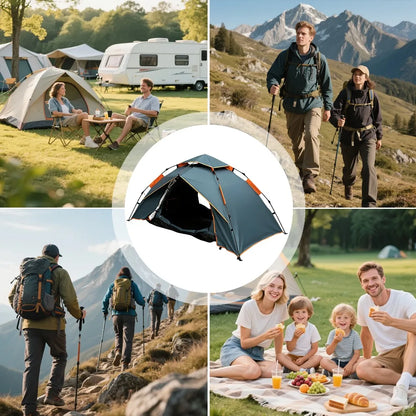 Pop Up Campingzelt 1-2 Personen Automatikzelt wasserdicht Trekkingzelt Outdoor