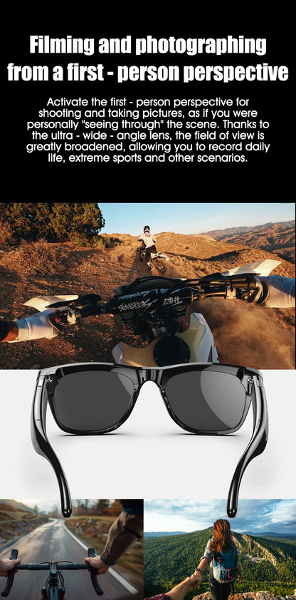 Smart AI-Sonnenbrille mit Kamera & Bluetooth