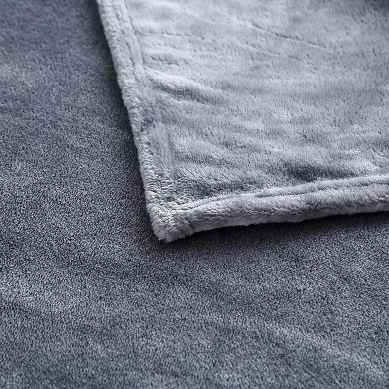Flauschige Korallensamt-Decke – Luxus Flanell & Plüsch Kuscheldecke | Warm, weich & atmungsaktiv für Sofa, Bett & Reisen
