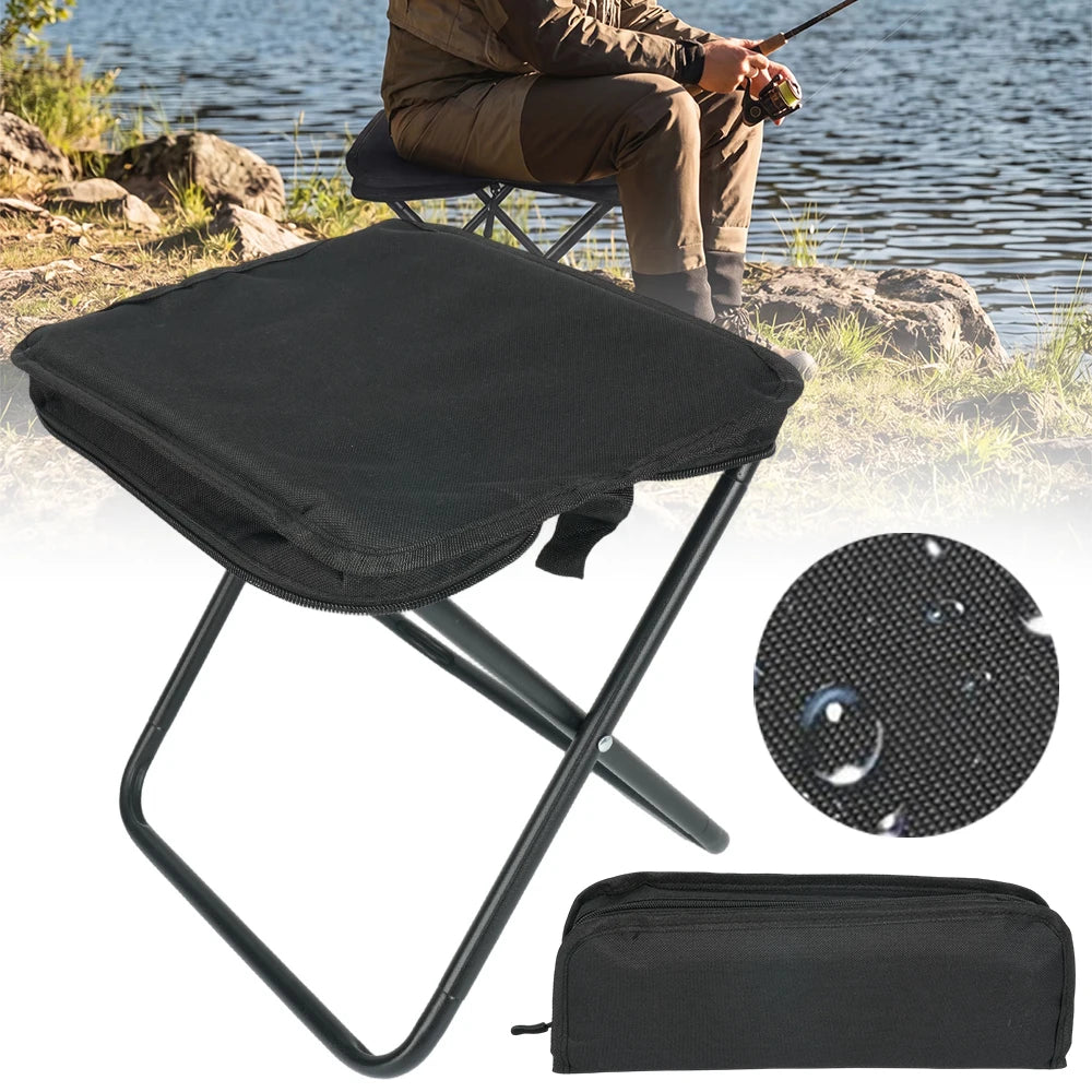 Faltbarer Outdoor-Hocker im Handtaschen-Stil, Tragbarer Leichter Taschen-Campingstuhl für Angeln, Reisen, Picknick, Wandern, Outdoor-Sitzgelegenheit