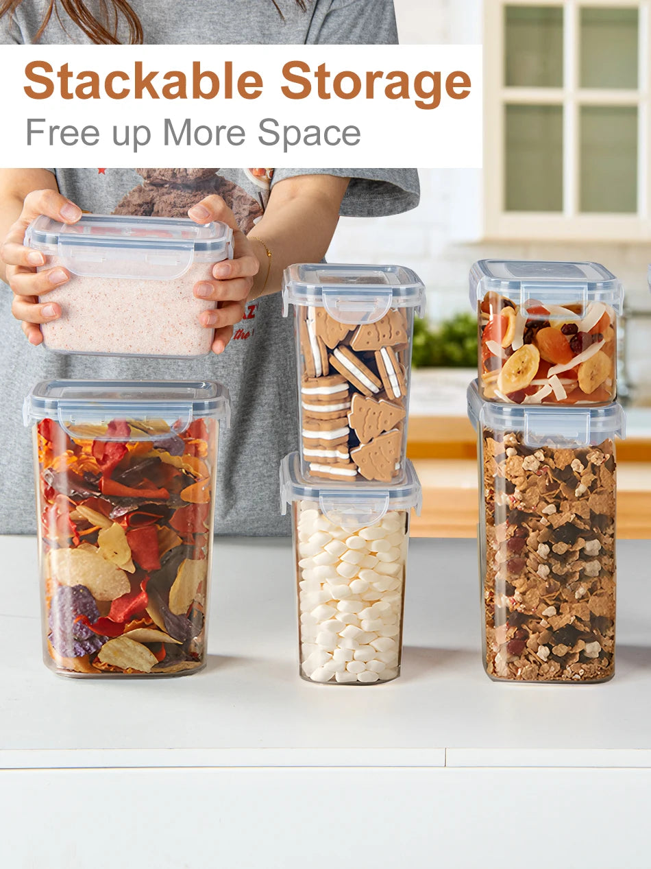 16er Vorratsdosen Set Luftdicht BPA-frei 0,24–2,8L Küchen Organizer