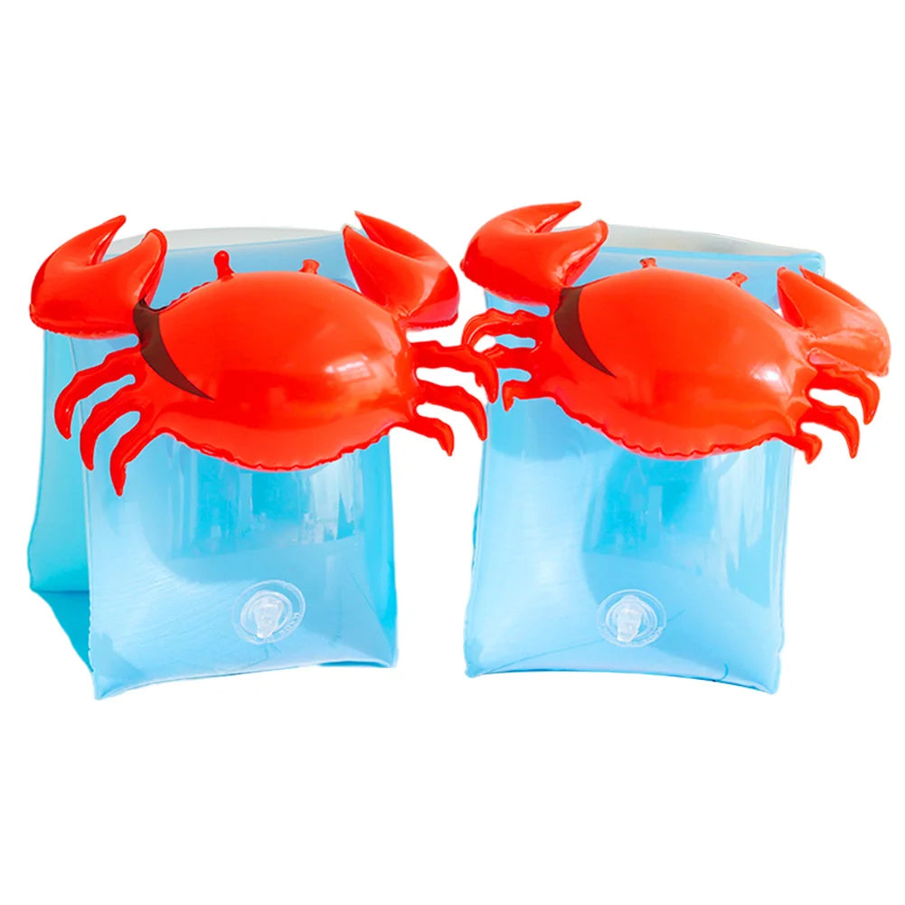 2 Stück Arm Float Erwachsene Kinder schwimmen aufblasbare Arm ringe aufblasbare Schwimmbad Boje Armbänder Doppel airbag Schwimm zubehör