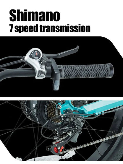 Kraftvolles Trekking Fatbike 26" Stadt & Gelände E-Mountainbike mit 36-monatiger Gewährleistung