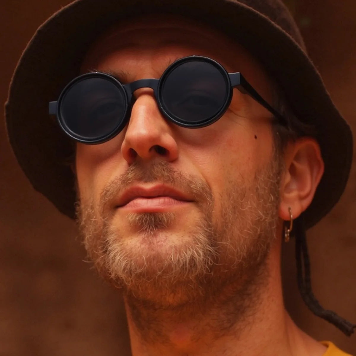 Retro Runde Sonnenbrille Elian Polarisiert TAC Metall Steampunk Unisex