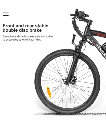 26-Zoll E-Mountainbike, 240W Motor 36V 13Ah Lithium Akku und 36-monaten Gewährleistung