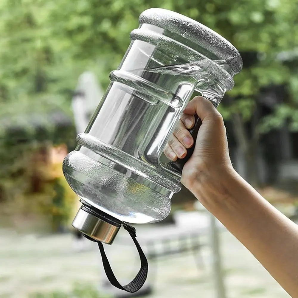 Training Sport Workout Trinkflasche 2L PETG Große Kapazität Wasserflasche Shaker Flasche mit Griff Outdoor Gym Gallonenflasche